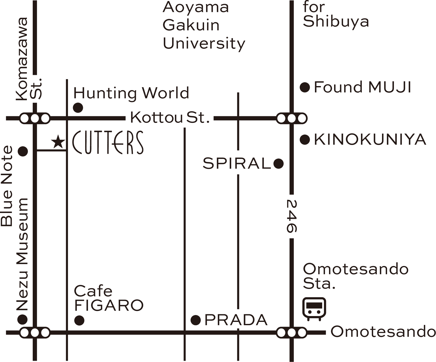 CUTTERS 〒107-0062 東京都港区南青山 6-2-2 南青山ホームズ 109号